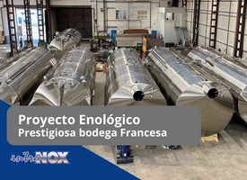 Proyecto enológico intranox en Francia. Prestigiosa bodega Francesa
