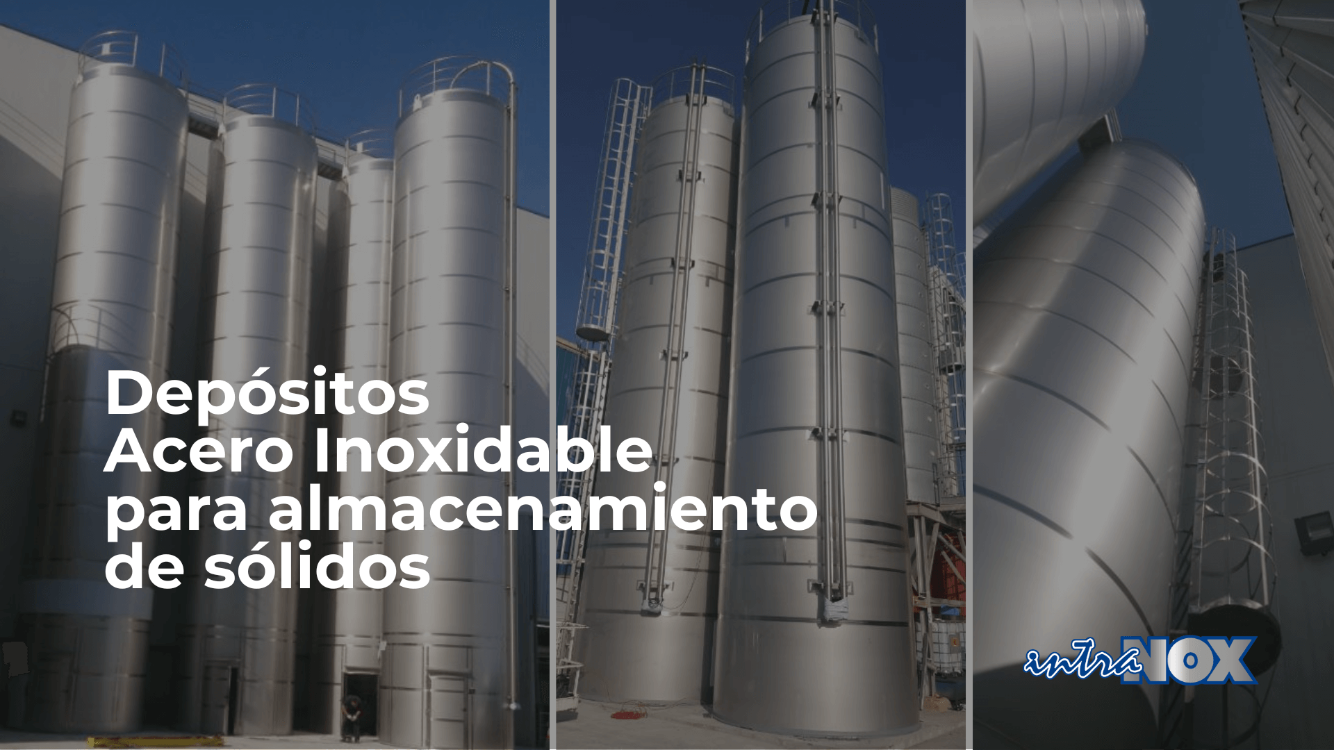 Depósitos de acero inoxidable para el almacenamiento de sólidos